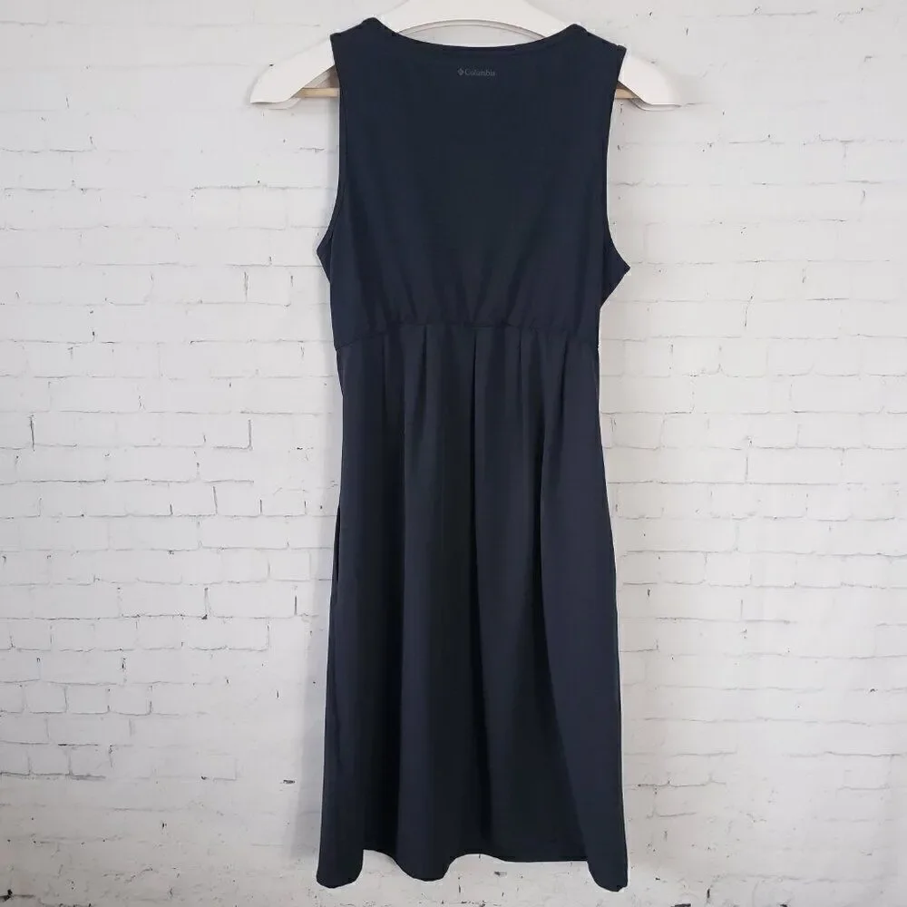 Columbia Marrakesh Maven Omni-Wick Dress Size S Solid Black Pockets Stretch - Picture 5 of 7